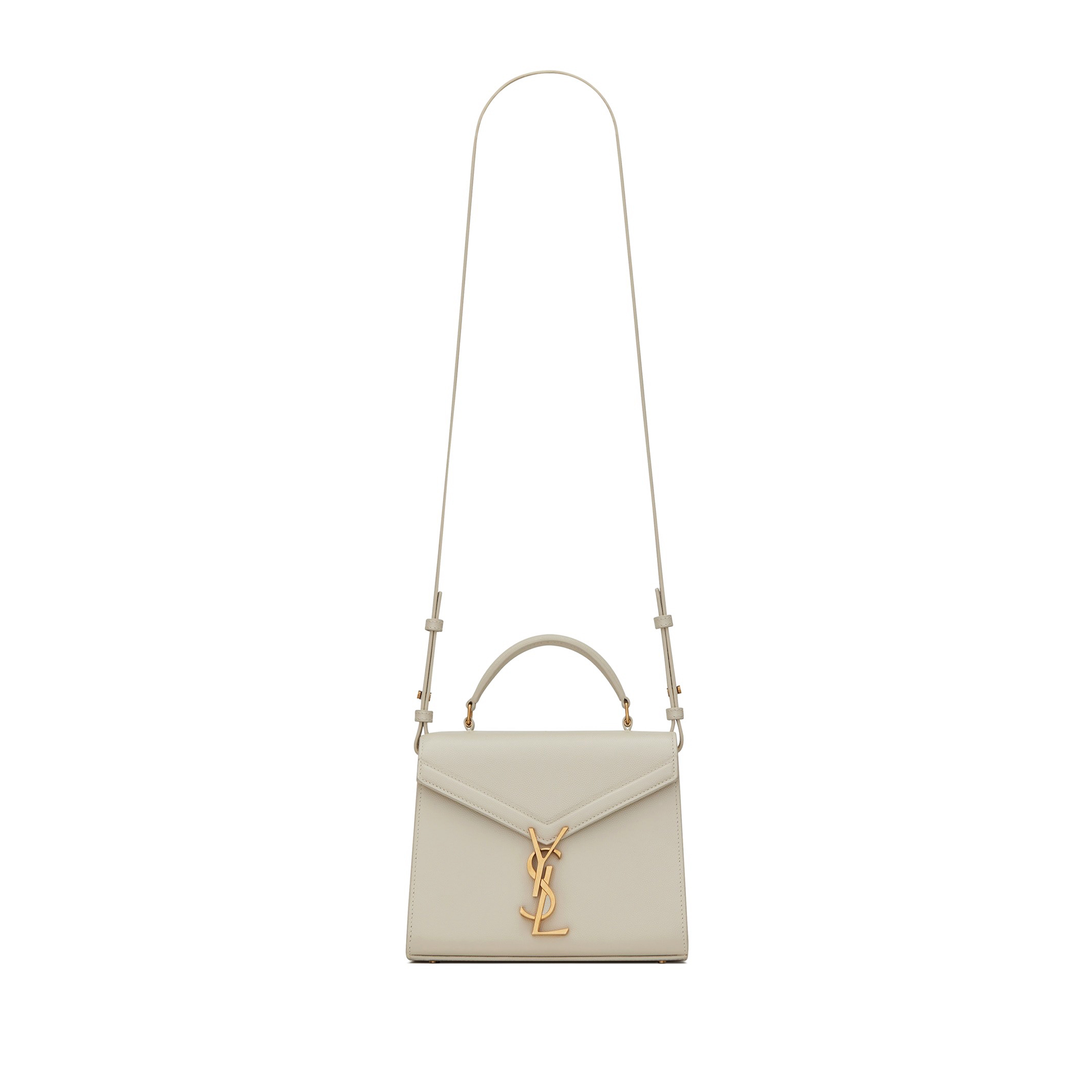 YSL CASSANDRA MEDIUM TOP HANDLE BAG IN SMOOTH LEATHER 5780000SX2W (24.5*20*11.5cm)